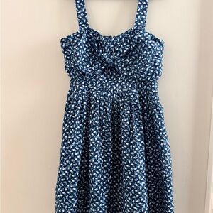 Vineyard Vines Navy and White Patterned Women’s Dress